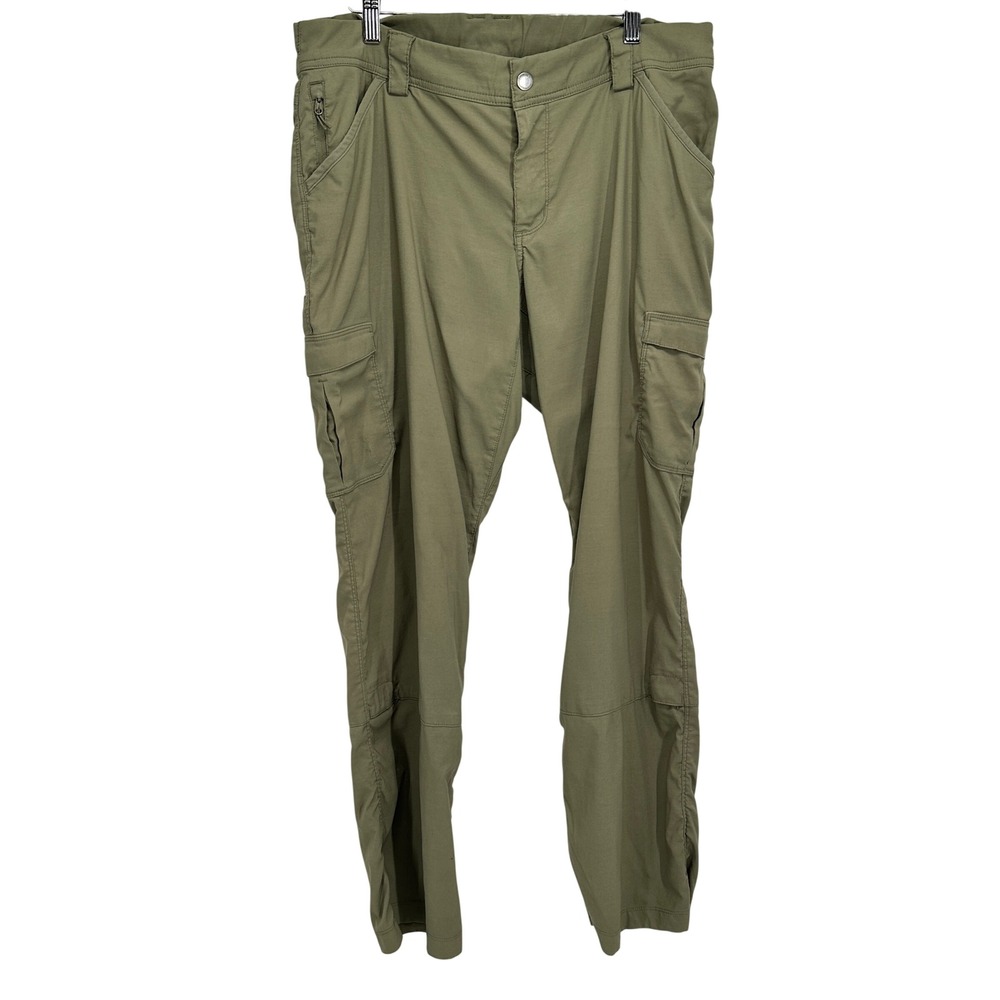 Duluth Trading Co Dry on the Fly Cargo Pants Womens 14x31 Olive Green Hiking